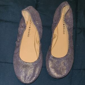 Lucky Brand Flats with Shimmery Finish
